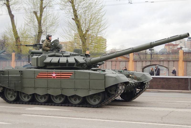 The party of modernized tanks T-72B3 entered in the Southern Military District