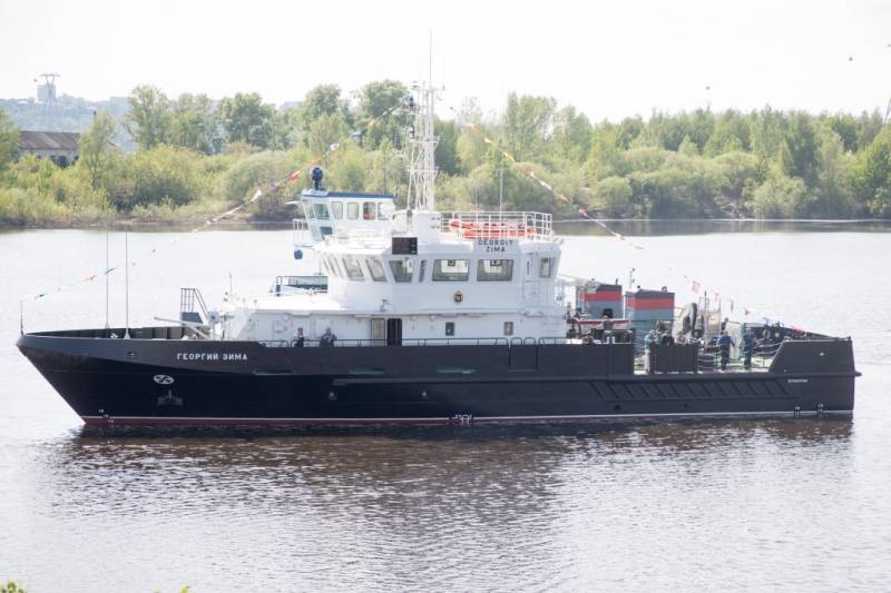 Das große hydrografische Boot wurde Teil der Baltischen Flotte.