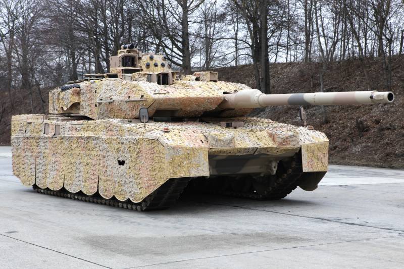 Trophée du système israélien de protection active "essayez" le Leopard 2 allemand