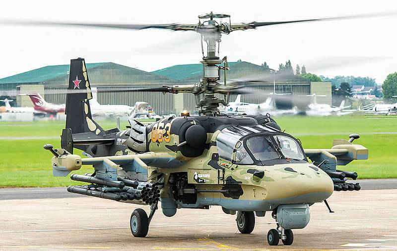Aggiornamento elicotteri Ka-52 basato sull'esperienza siriana