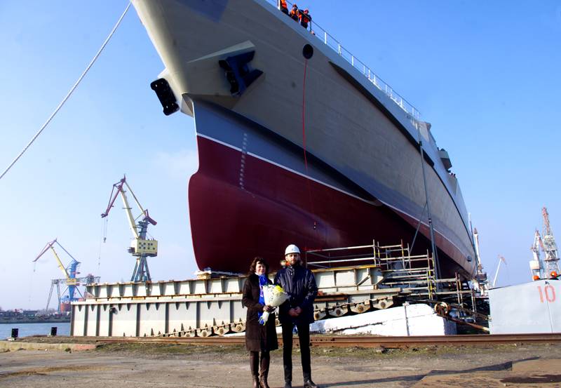 In Kerch, the patrol ship of the 22160 project "Pavel Derzhavin" was launched