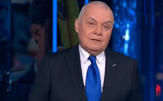 В Кремле отреагировали на сюжет Киселёва о целях для "Цирконов" в США