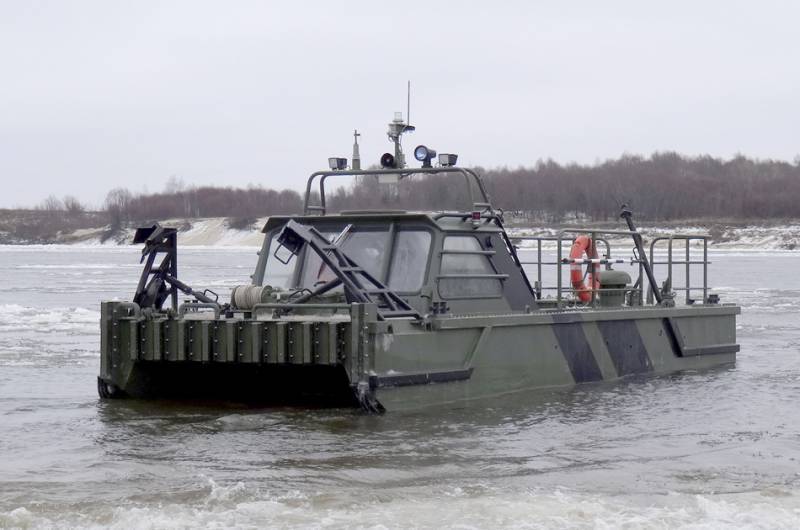 Engineering brigade CVO filled with new boats for the pontoon parks