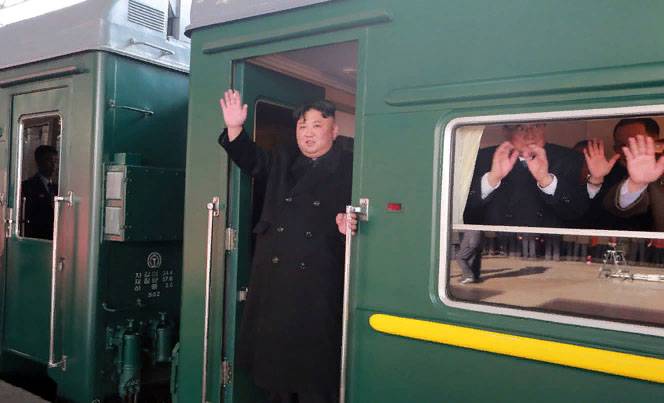 armored Train of North Korean leader arrived in Vietnam