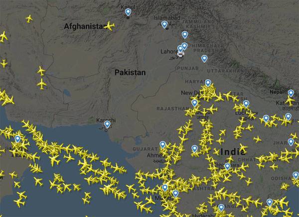 Обстановка в небе над Пакистаном и севером Индии - перевозчики несут убытки