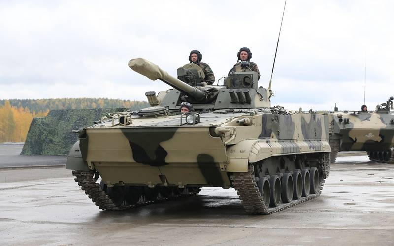 Motorisierte Schützen des Southern Military District erhielten eine Charge BMP-3M