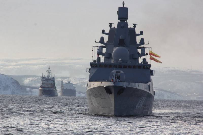 Detasemen kapal saka Armada Lor sing dipimpin dening fregat "Admiral Gorshkov" mlebu ing Saluran Inggris