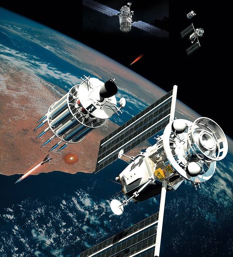 The militarization of space is the next step for the United States. SpaceX and lasers in orbit