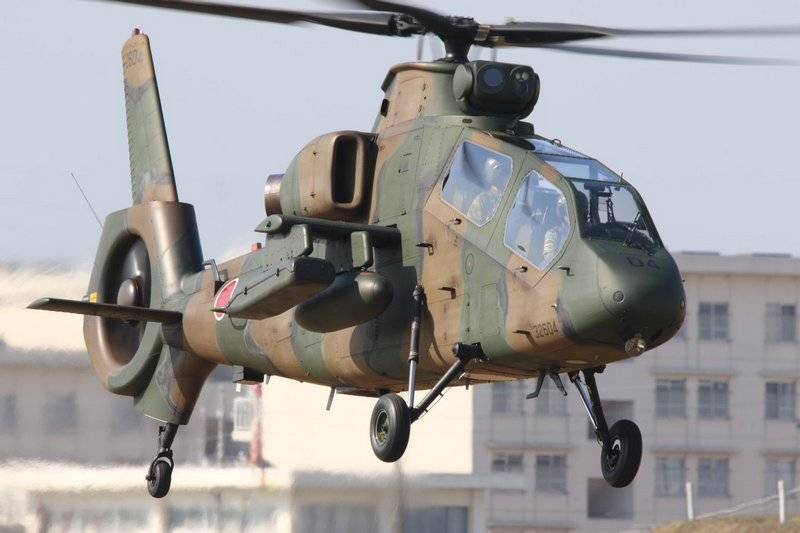 Japanische OH-1-Hubschrauber flogen nach vier Jahren Inaktivität weiter