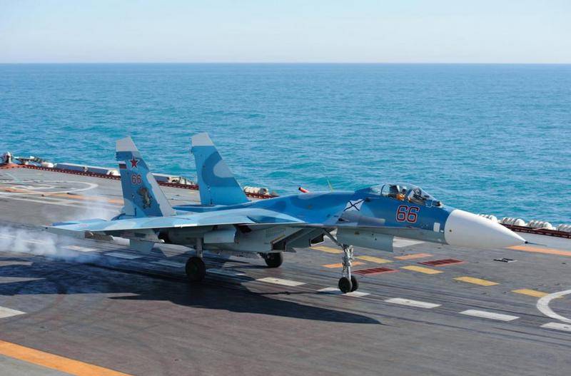 Däck Su-33 TAVKR "Admiral Kuznetsov" kommer att uppgraderas