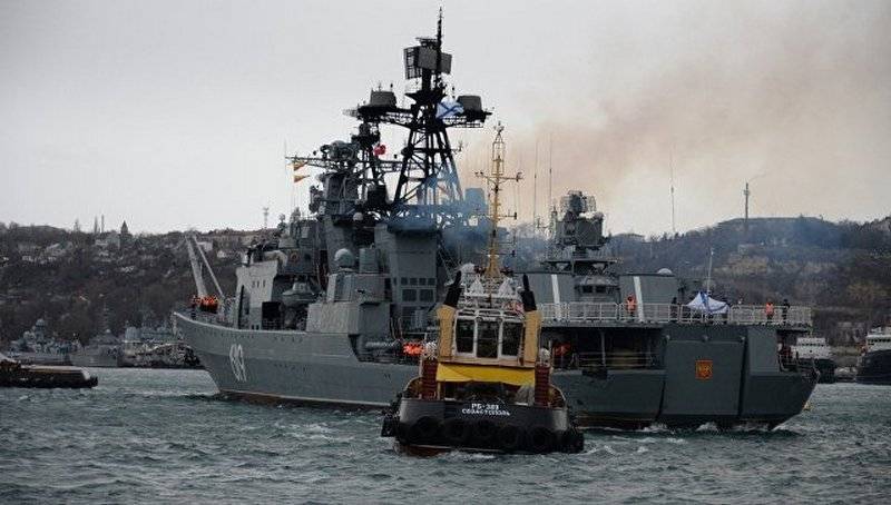 BPC Severomorsk dejó Sebastopol y se dirigió al Mar Mediterráneo.