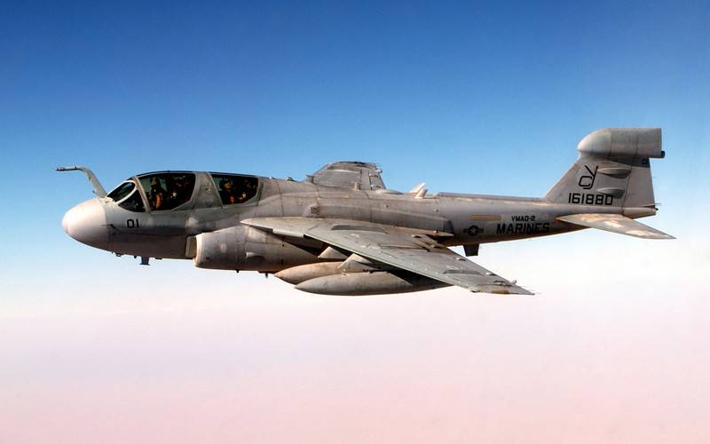 the Case of the US marine corps wrote off the last aircraft electronic warfare EA-6B Prowler