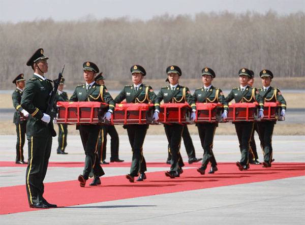 En China, se reunió la junta con los restos de voluntarios asesinados en Corea.