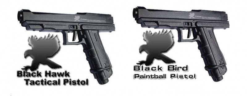 Pistolets pour paintball policier. Partie de 2