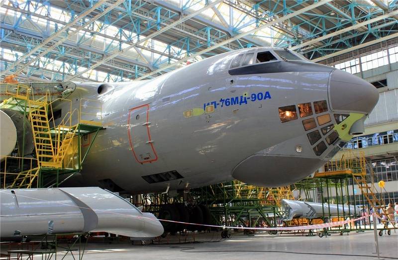 Третий серийный Ил-76МД-90А полностью собран и отправлен на покраску