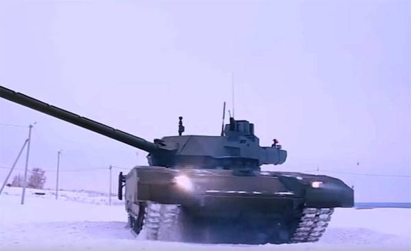 Tanque T-14 "Armata" na Rússia está esperando não apenas em desfiles