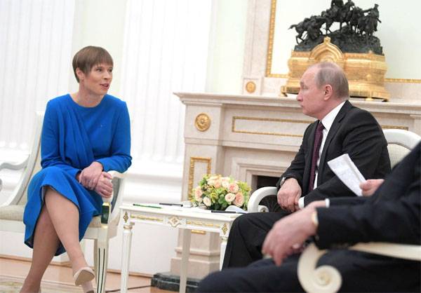 普京称与克里姆林宫的爱沙尼亚总统讨论了一系列问题
