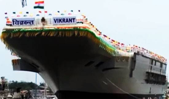 In Indien wird der Indienststellungstermin des Flugzeugträgers Vikrant erneut verschoben