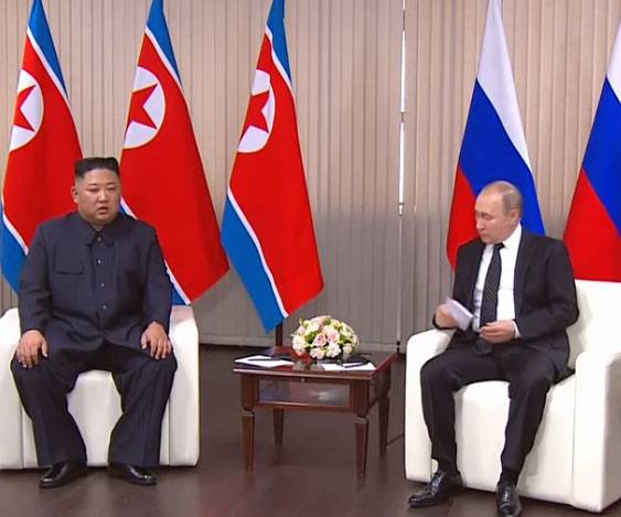 As primeiras negociações entre Vladimir Putin e Kim Jong-un são realizadas em Vladivostok