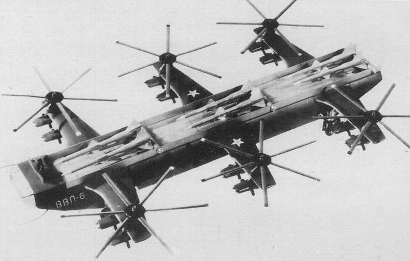 Projet GDP-6. Hélicoptère anti-aérien pour l'armée soviétique