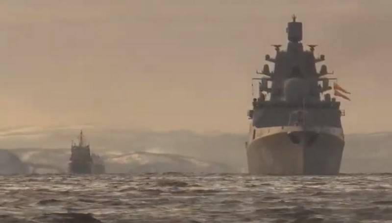 Troop ships of the Northern fleet arrived in Vladivostok