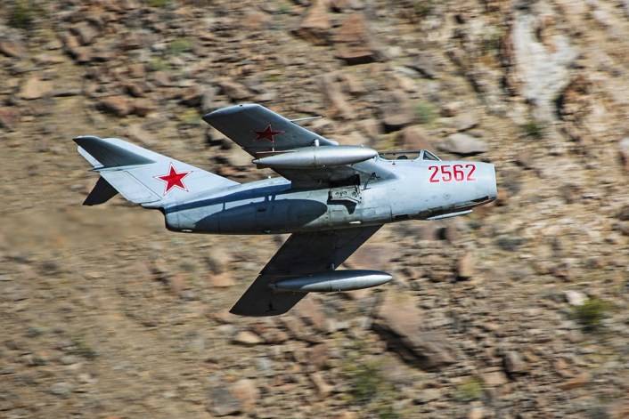 Nos Estados Unidos filmado MiG-XNUMHOOTI