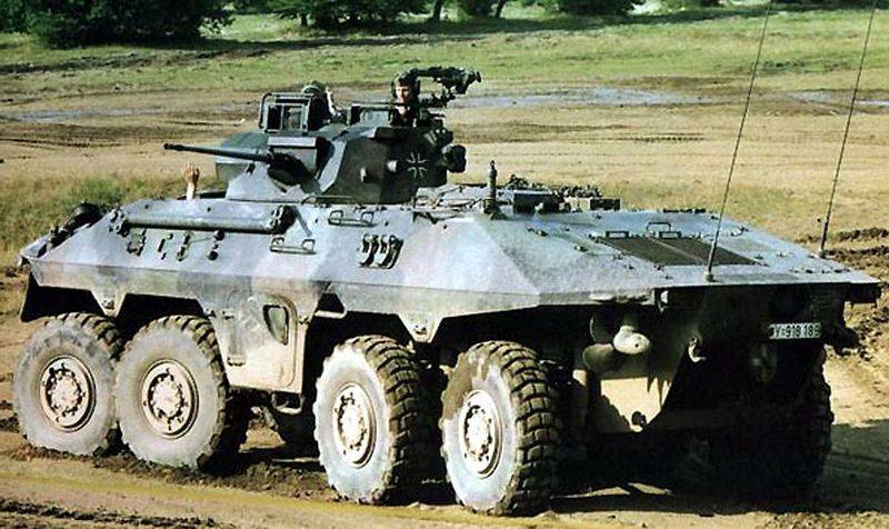 "Lynx" in the service of the Bundeswehr. SpPz 2 Luchs combat reconnaissance vehicle