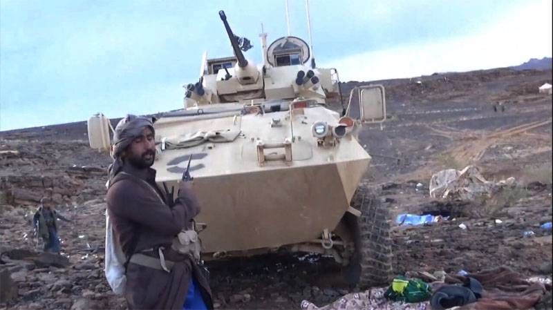 Two armored personnel carriers destroyed LAV of ATRA in Saudi Arabia