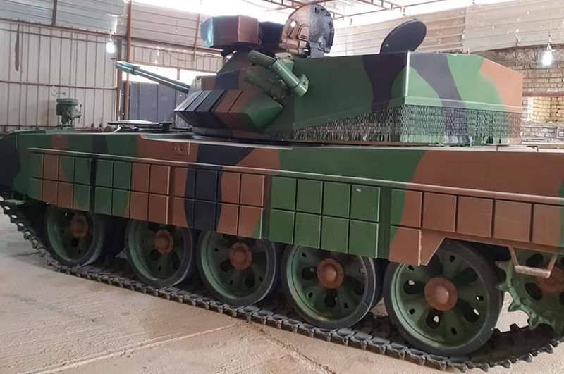 En Irak, desarrolló un nuevo tanque Al-Kafeel basado en el soviético T-55.
