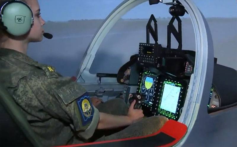 Во время прямой линии с президентом показали работу с тренажёром УБС Як-130