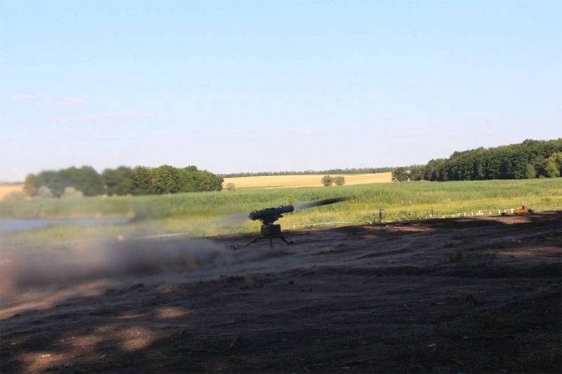 Ukrainan asevoimat Donbasissa suorittivat harjoituksia Fagot-, Konkurs-, Stugna-P-panssarintorjuntajärjestelmillä