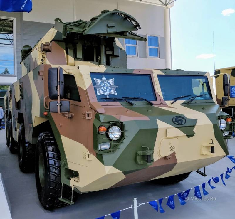 a Wheeled chassis for BM 9А331М "tor-M2" presented at the forum "Army-2019"