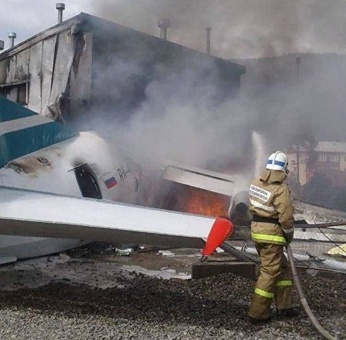 В Бурятии в результате возгорания Ан-24 погибли два человека