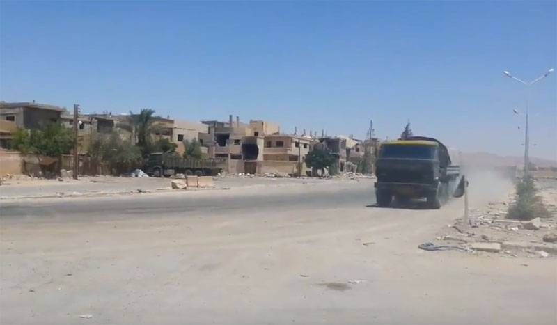 Боевики в Сирии показали нанесение удара по КамАЗу из ПТРК
