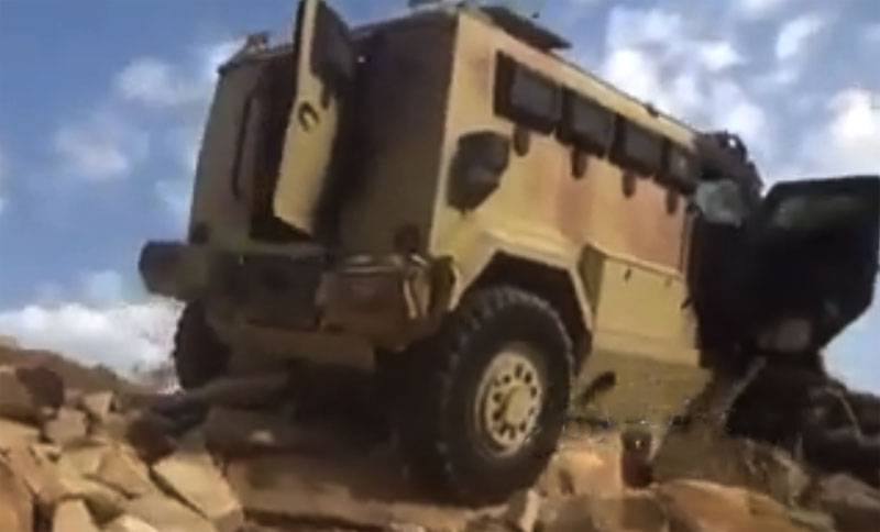在也门沙特联盟的战斗和破坏装甲车