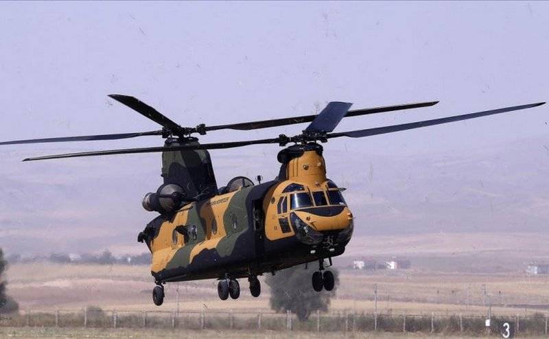 Turkey got the last batch of military transport CH-47F "Chinook"