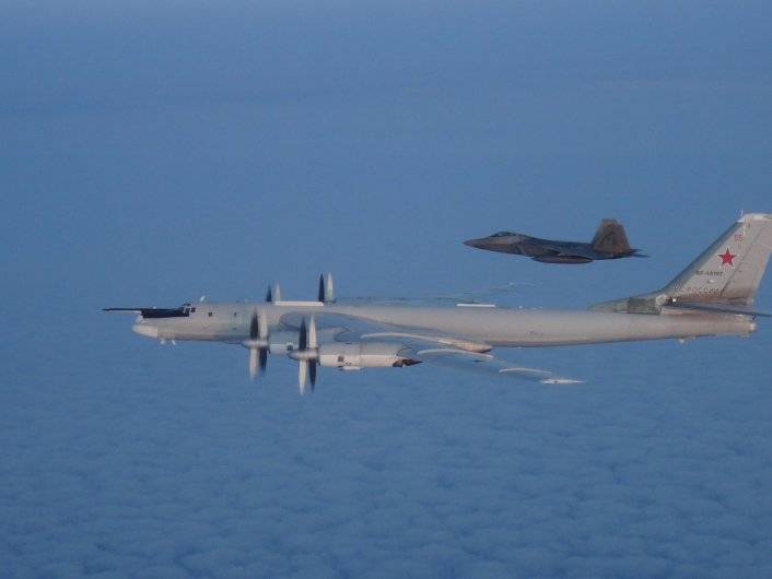 Western media: Allies intercepted Tu-95 and Tu-142 using F-22 and Typhoons