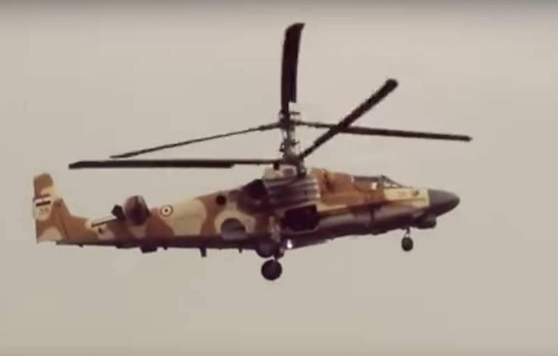 The photo from the cabin of Ka-52 "Nile crocodile" was released