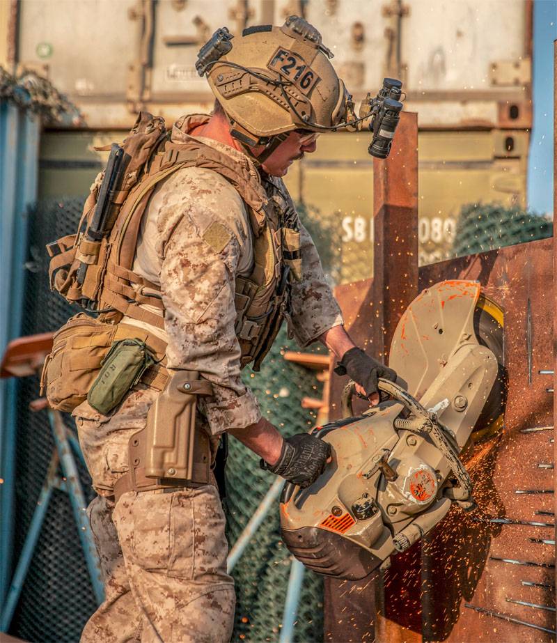 the US command said about training Marines with a saw-"grinder"