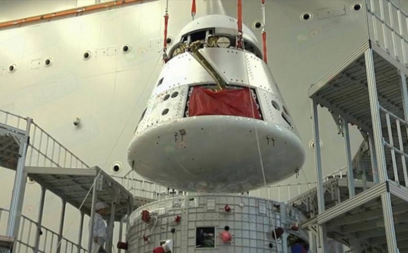 En China, completó el ensamblaje de una nave espacial de nueva generación