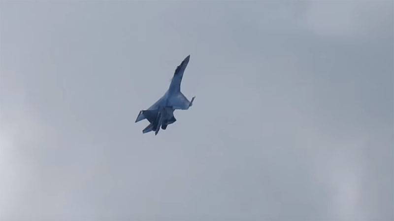 the su-35 HQs Federation prevented Israeli planes in the skies over Syria