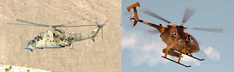 Противостояние американской авиационной техники с вертолётами Ми-35 и Ми-17 в Афганистане