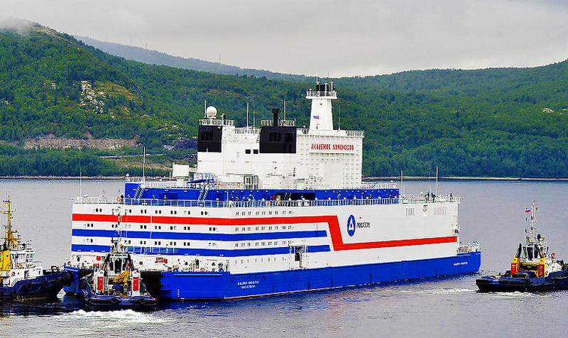 Nuclear floating power unit "Akademik Lomonosov" has arrived to Chukotka