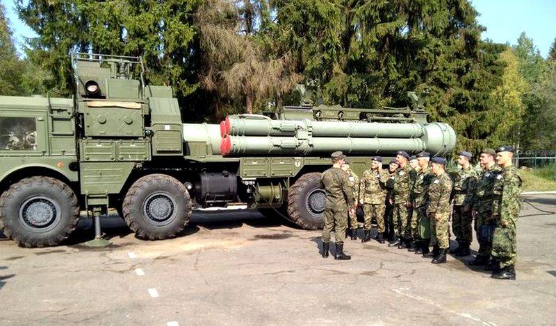 An unusual C-300 launcher "lit up" at the Ashuluk training ground