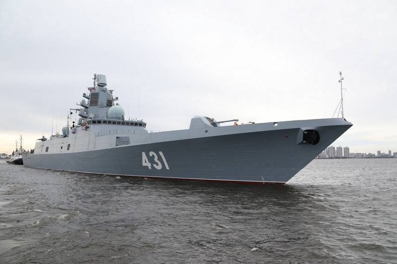 Frigate "Admiral Kasatonov" conducted test firing during the tests