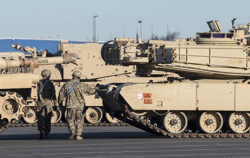 USA deployed tank battalion near the border of Belarus