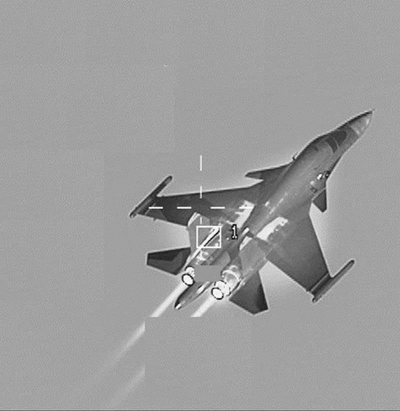 Российская «Сушка» запечатлена в инфракрасном прицеле F-16