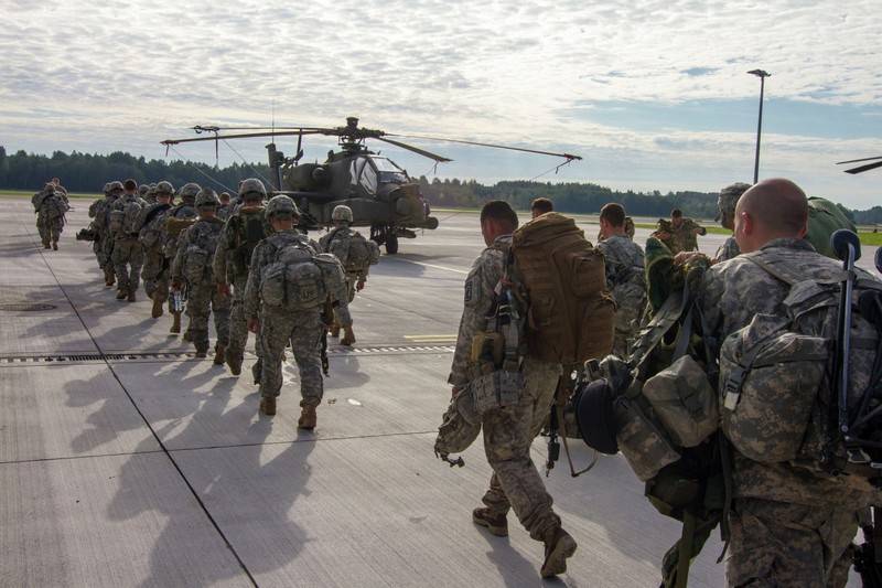 NATO announced the largest deployment of the U.S. army in Europe