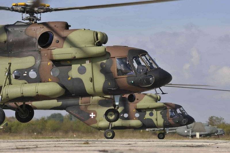 Serbia received three Mi-17 helicopters on the eve of Liberation Day