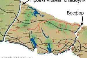 Новый канал в турции в обход босфора и дарданелл карта